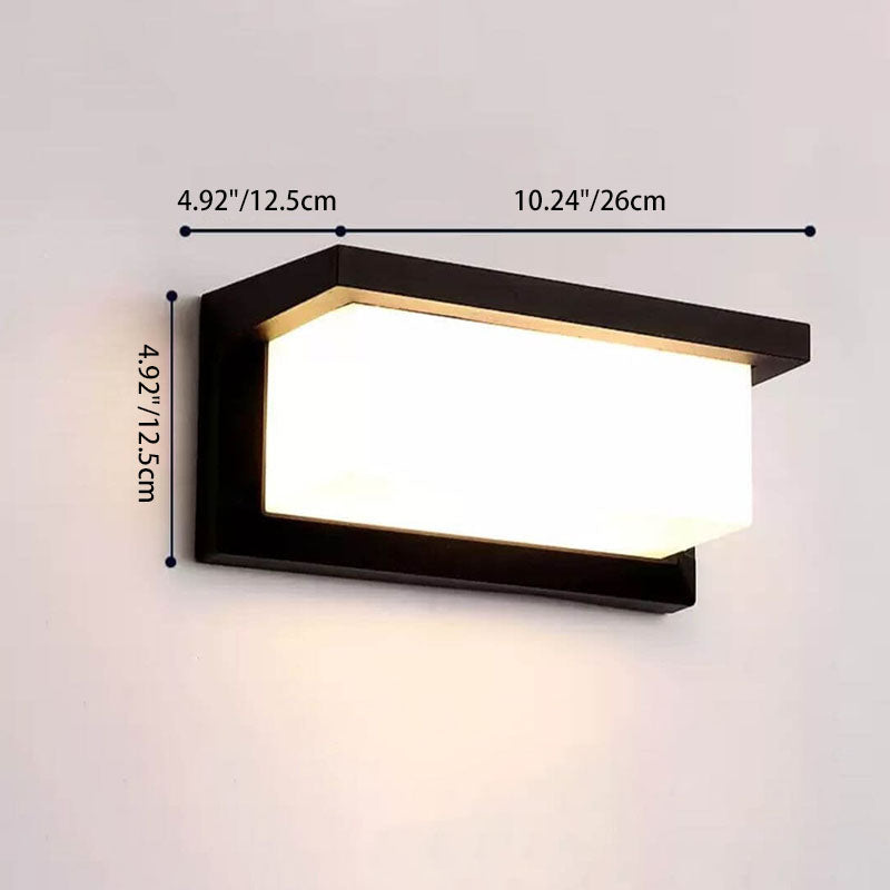 Moderne Rechthoekige Buitenlamp Met LED En Bewegingssensor
