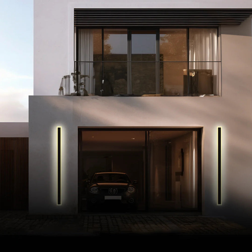 Moderne Rechthoekige LED Buitenlamp Met Bewegingssensor