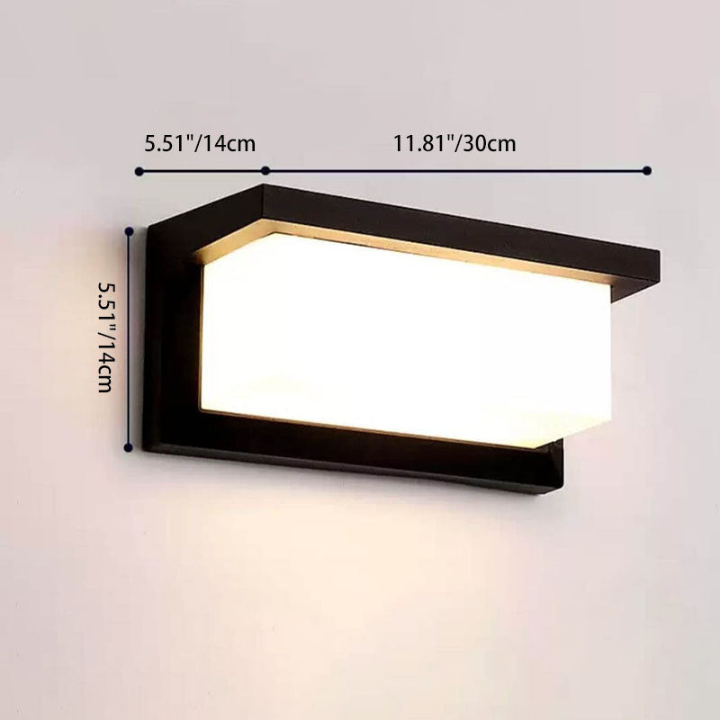 Moderne Rechthoekige Buitenlamp Met LED En Bewegingssensor