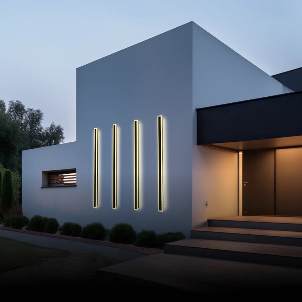 Moderne Rechthoekige LED Buitenlamp Met Bewegingssensor