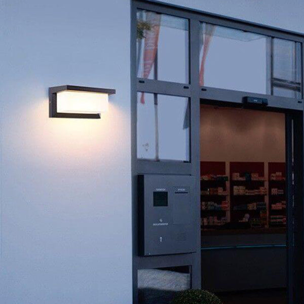 Moderne Rechthoekige Buitenlamp Met LED En Bewegingssensor