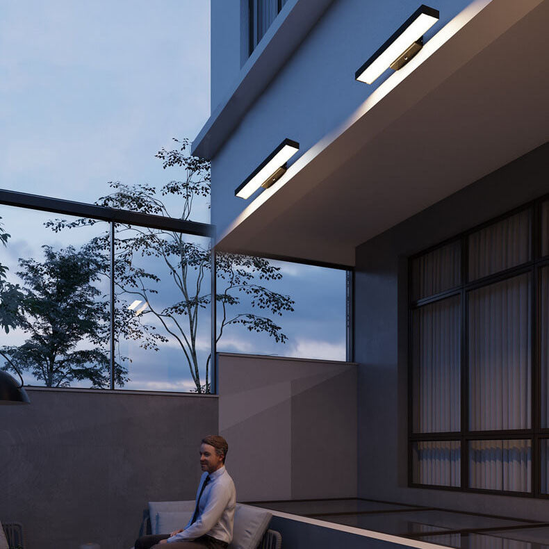Moderne Buiten Wandlamp In Rechthoekig Design