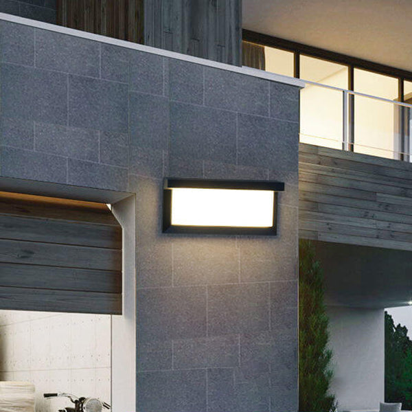 Moderne Rechthoekige Buitenlamp Met LED En Bewegingssensor