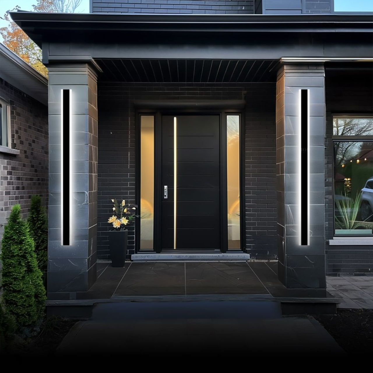 Moderne Lineaire Buitenlamp Met LED Verlichting