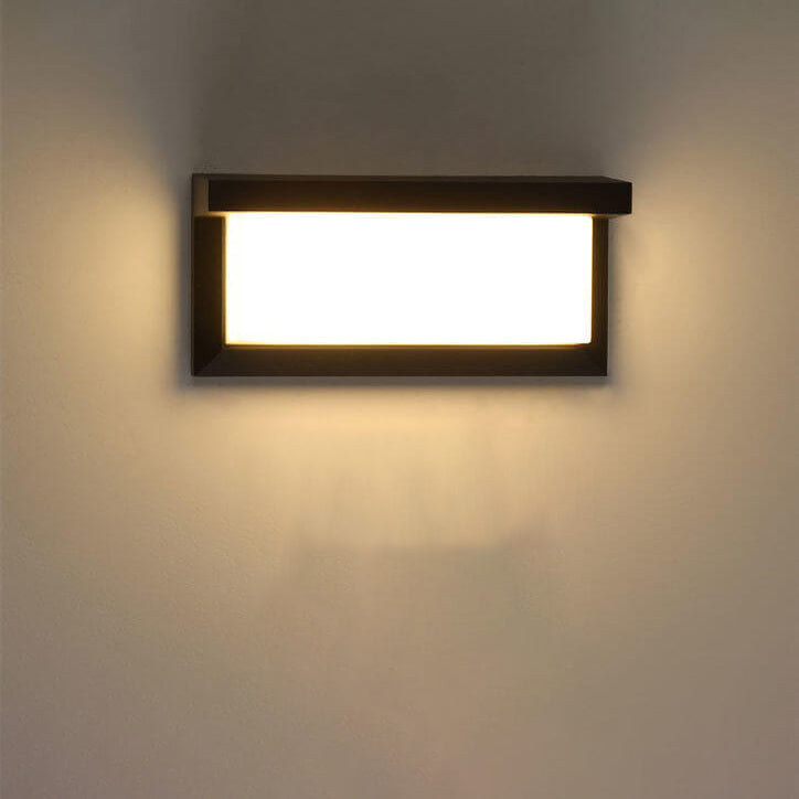Moderne Rechthoekige Buitenlamp Met LED En Bewegingssensor