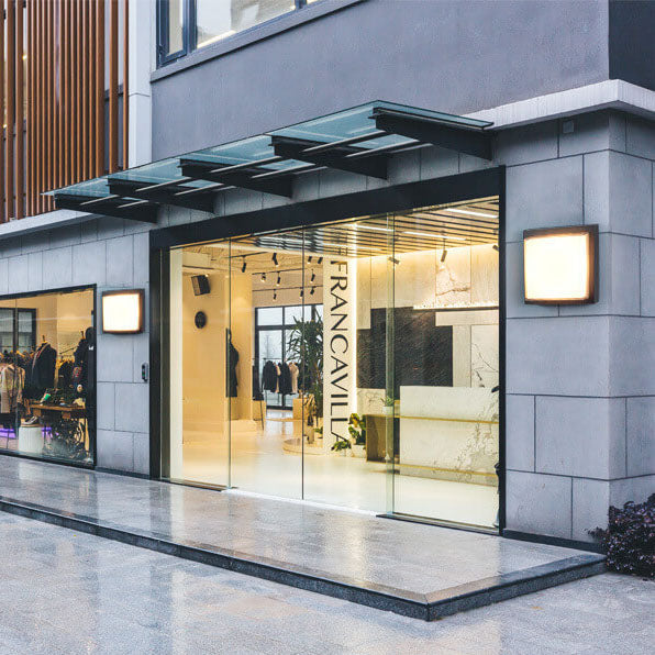 Moderne Vierkante Buitenlamp Van Aluminium Met LED Sensor