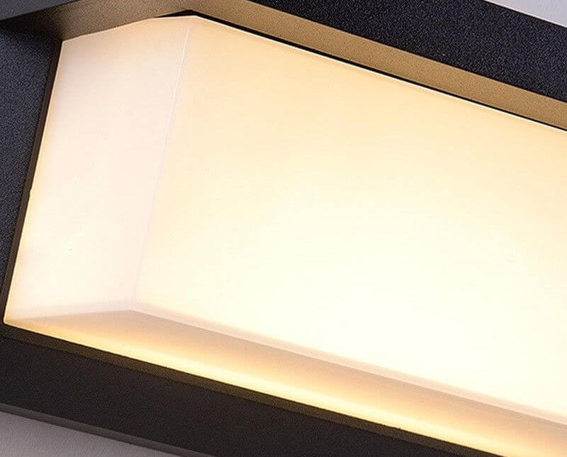 Moderne Rechthoekige Buitenlamp Met LED En Bewegingssensor