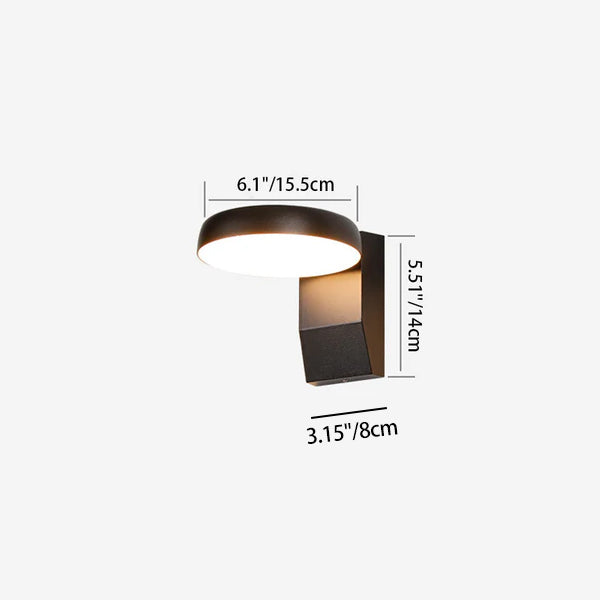 Moderne Buitenlamp Met LED En Bewegingssensor