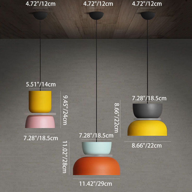 Moderne Kleurrijke Hanglamp In Retro Stijl