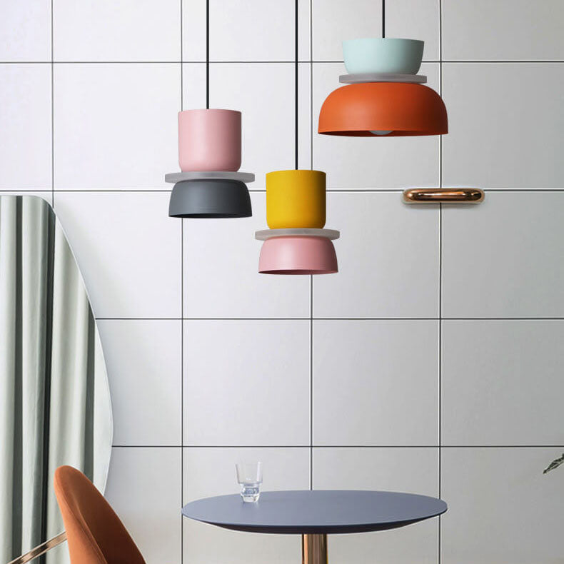 Moderne Kleurrijke Hanglamp In Retro Stijl