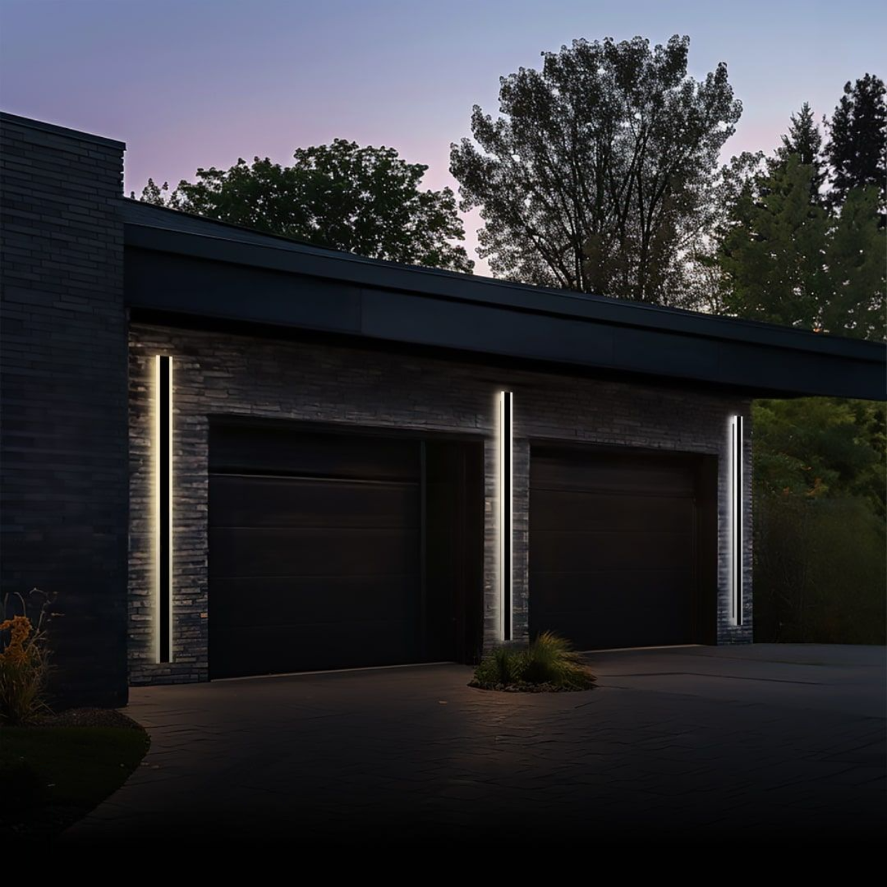 Moderne Lineaire Buitenlamp Met LED Verlichting