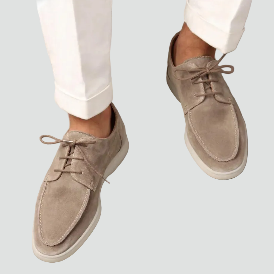 Heren Suède Loafers Met Comfortabele Zool