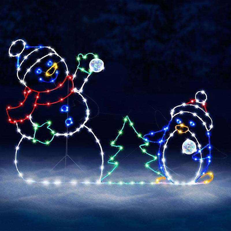 Speels Kerst Sneeuwbal LED Licht Voor Buiten Decoratie