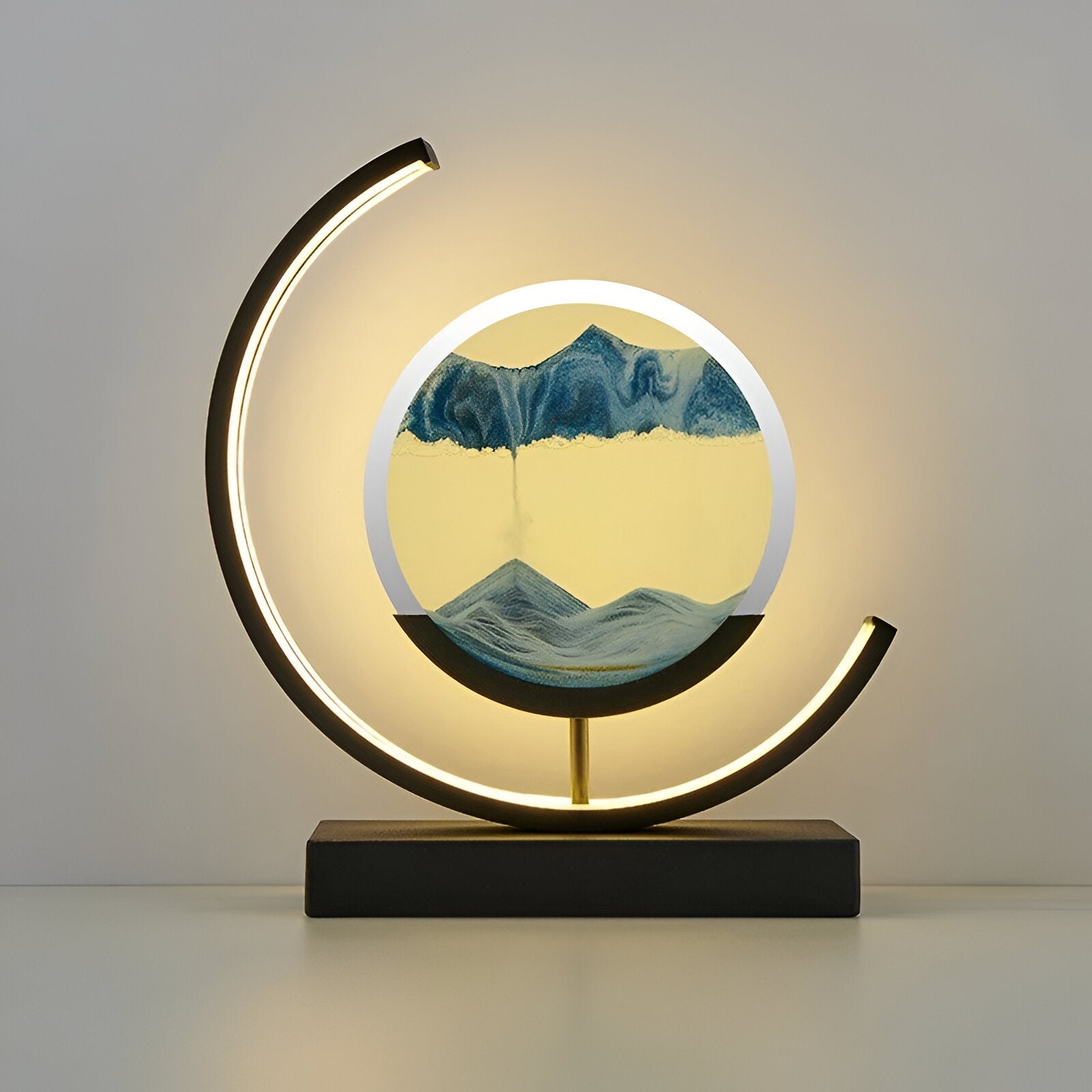 Moderne Zandlamp Met Dimbare LED Verlichting