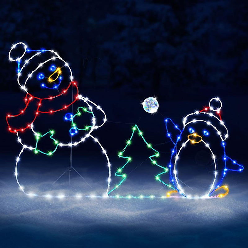 Speels Kerst Sneeuwbal LED Licht Voor Buiten Decoratie