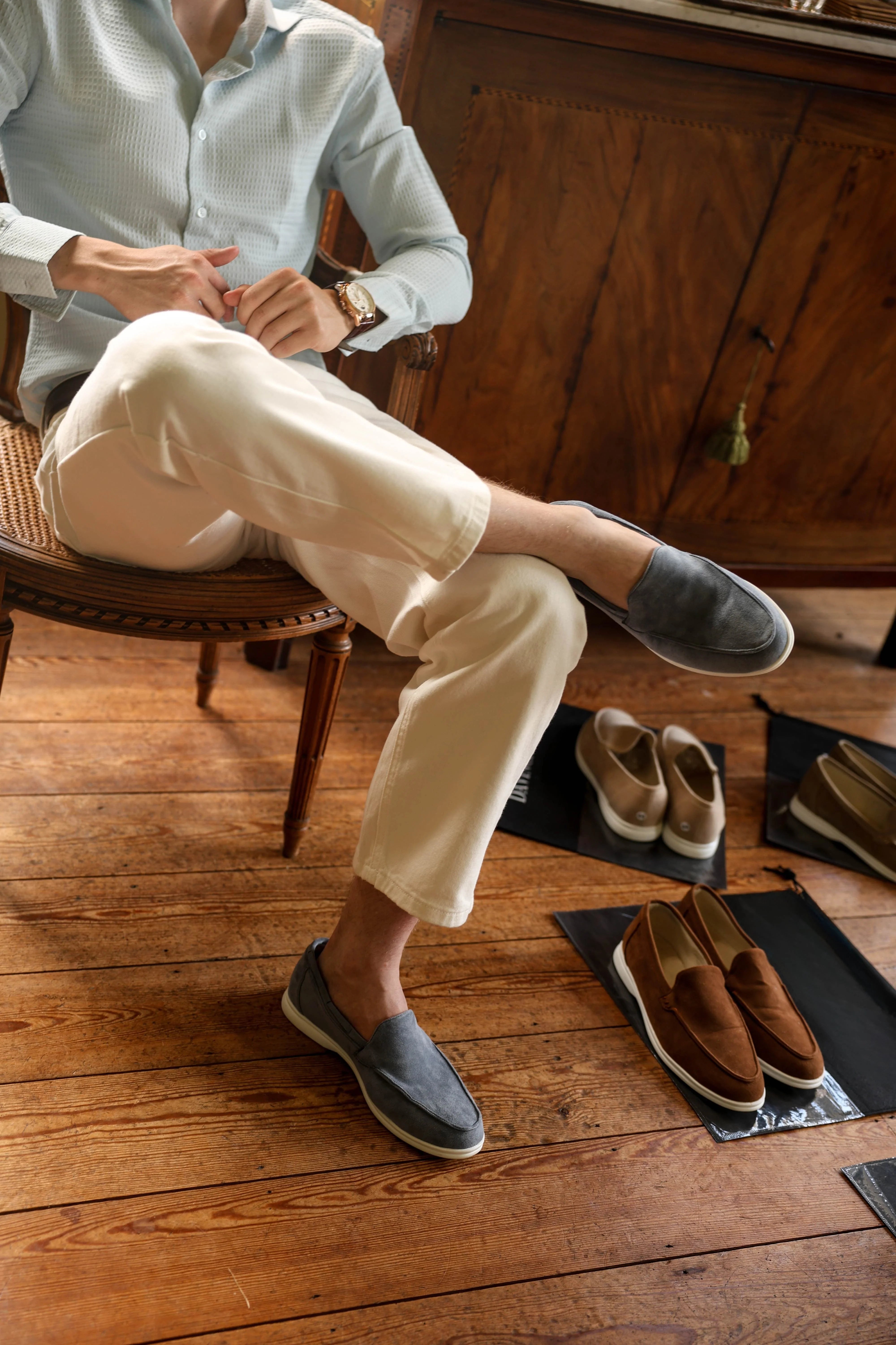 Heren Loafers Met Suède Look Instapmodel En Comfortzool