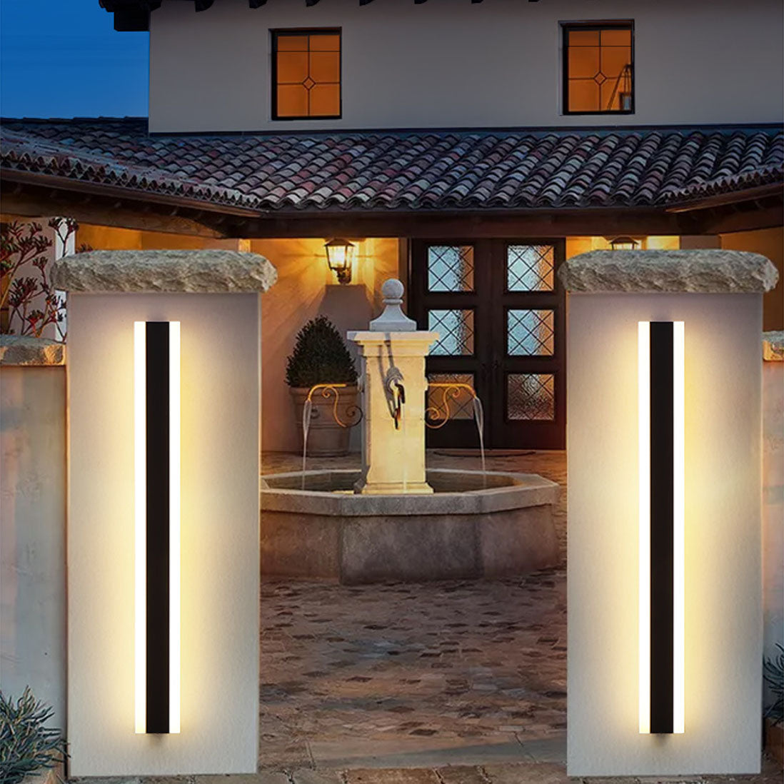 Moderne Lineaire Buitenlamp Met LED Verlichting