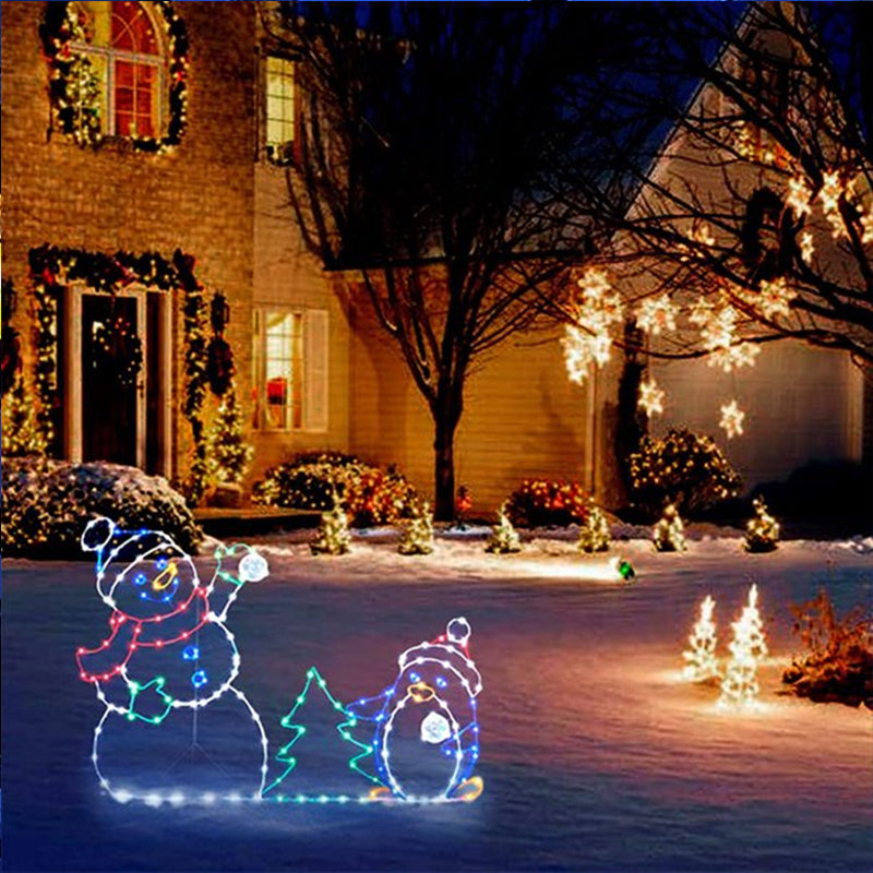 Speels Kerst Sneeuwbal LED Licht Voor Buiten Decoratie