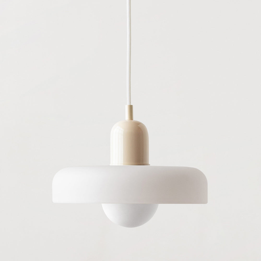 Hanglamp Van Gekleurd Glas In Retro Stijl