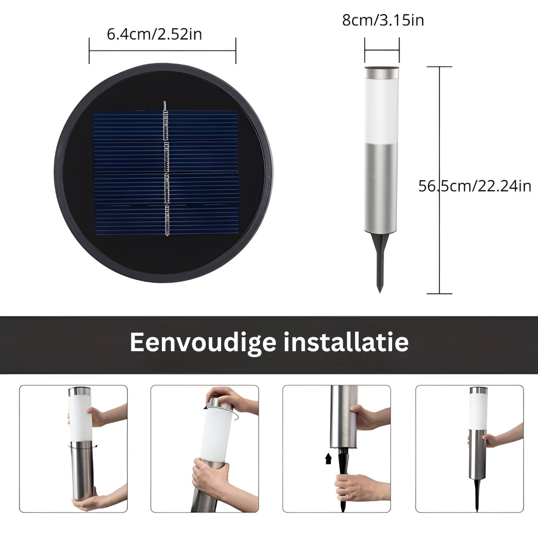 Moderne Solar Buitenlamp Voor Tuin En Padverlichting