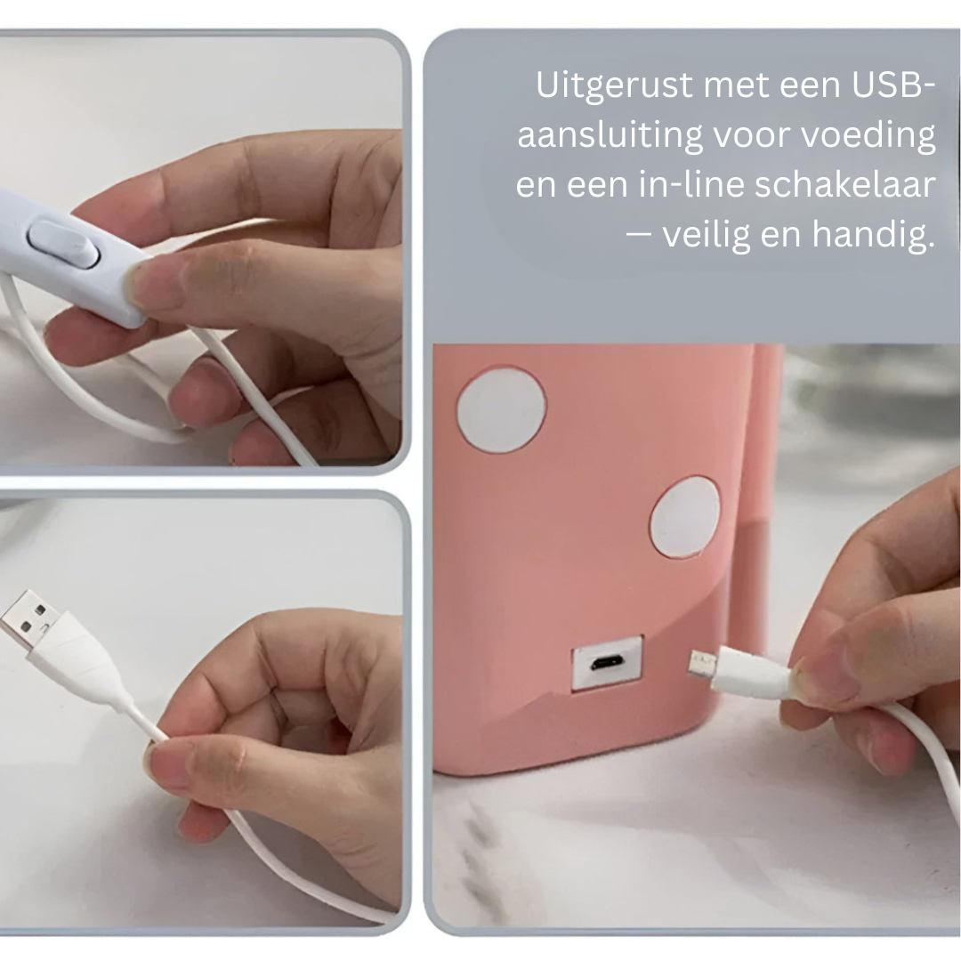 Decoratieve Tafellamp Met Meisjesfiguur En Glazen Bol