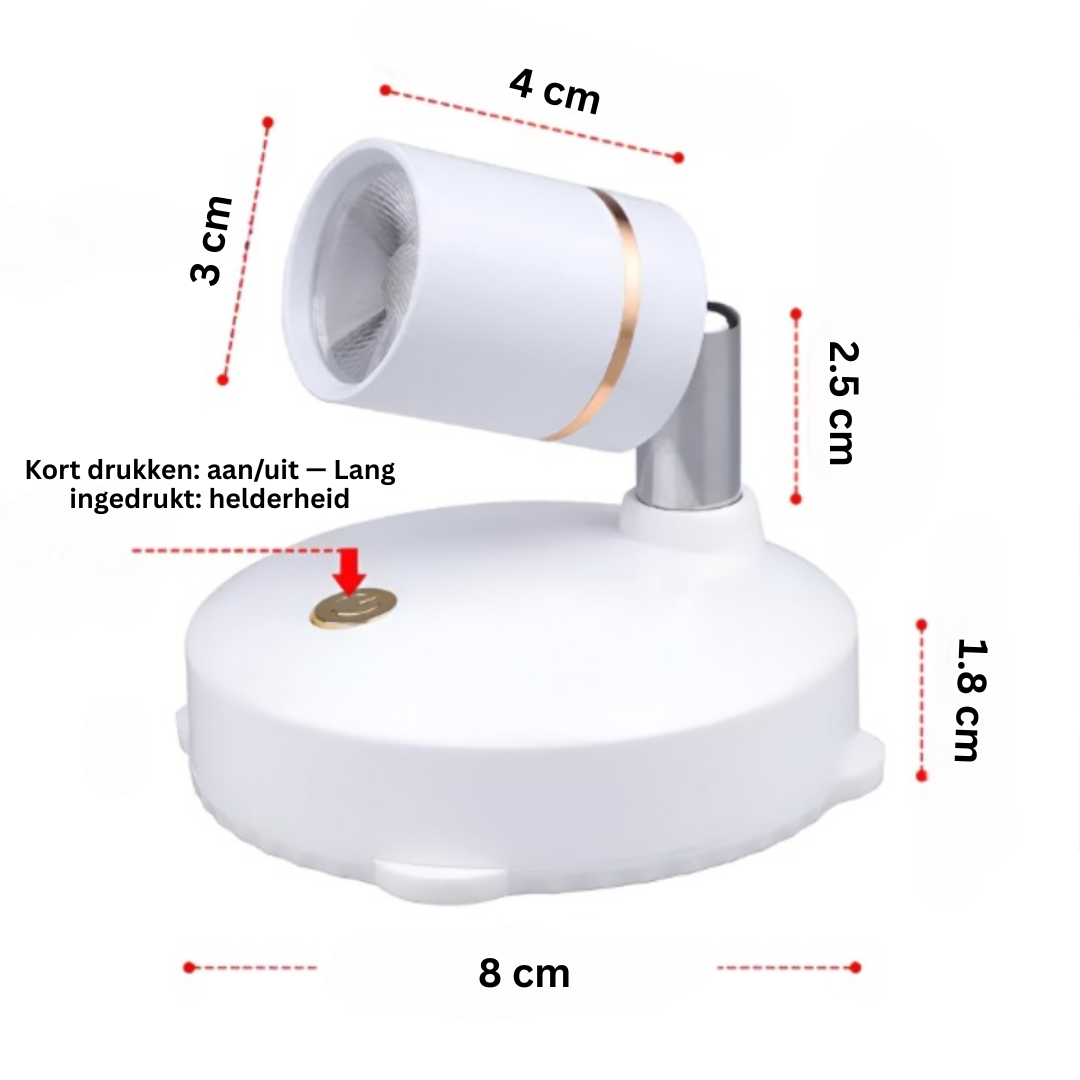 Dimbare Draadloze LED Spotlamp Met Afstandsbediening