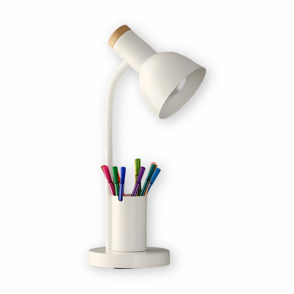 Scandinavische LED Bureaulamp Met Pennenhouder