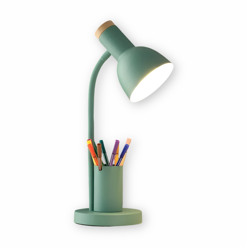 Scandinavische LED Bureaulamp Met Pennenhouder