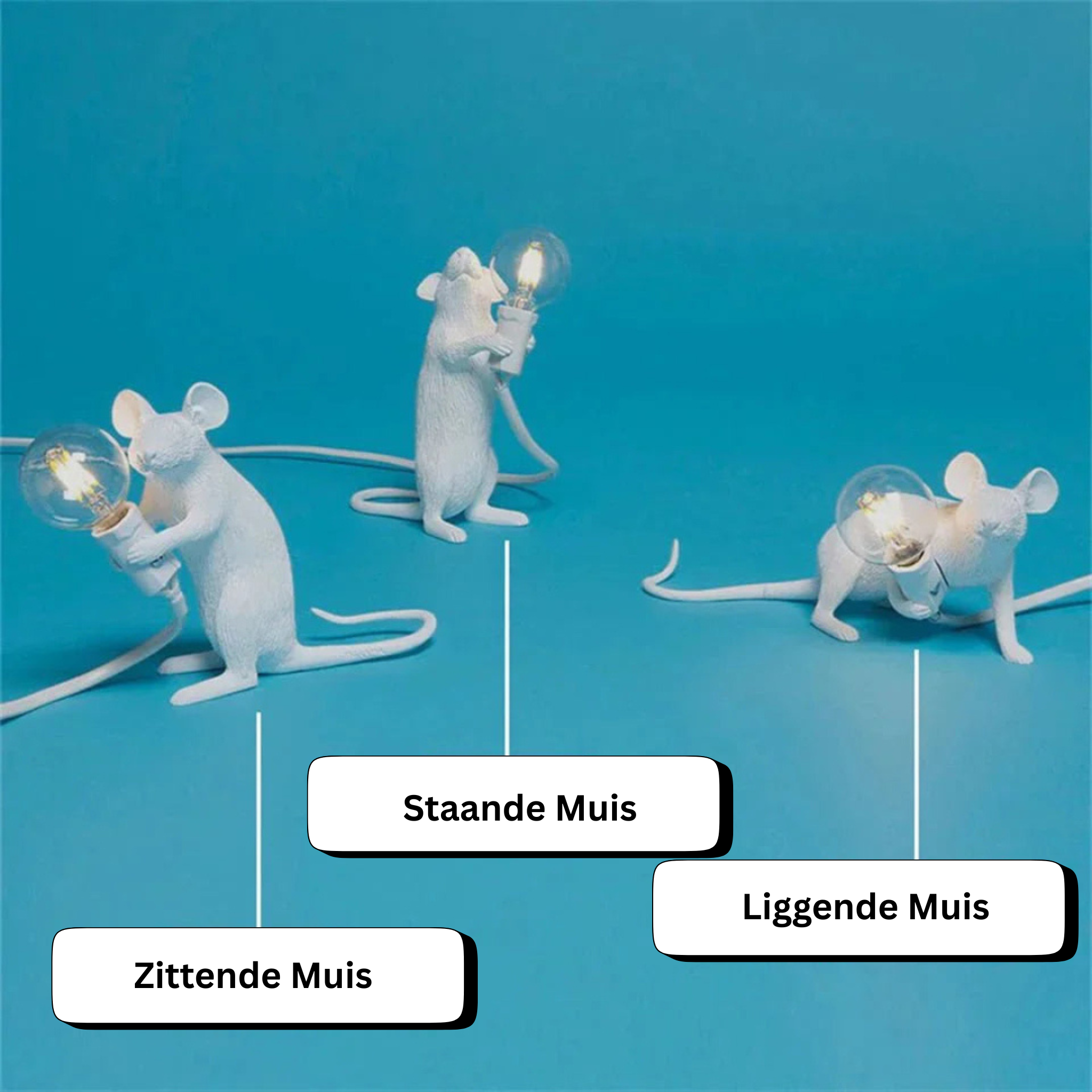 Speelse Tafellamp Met Muis Design