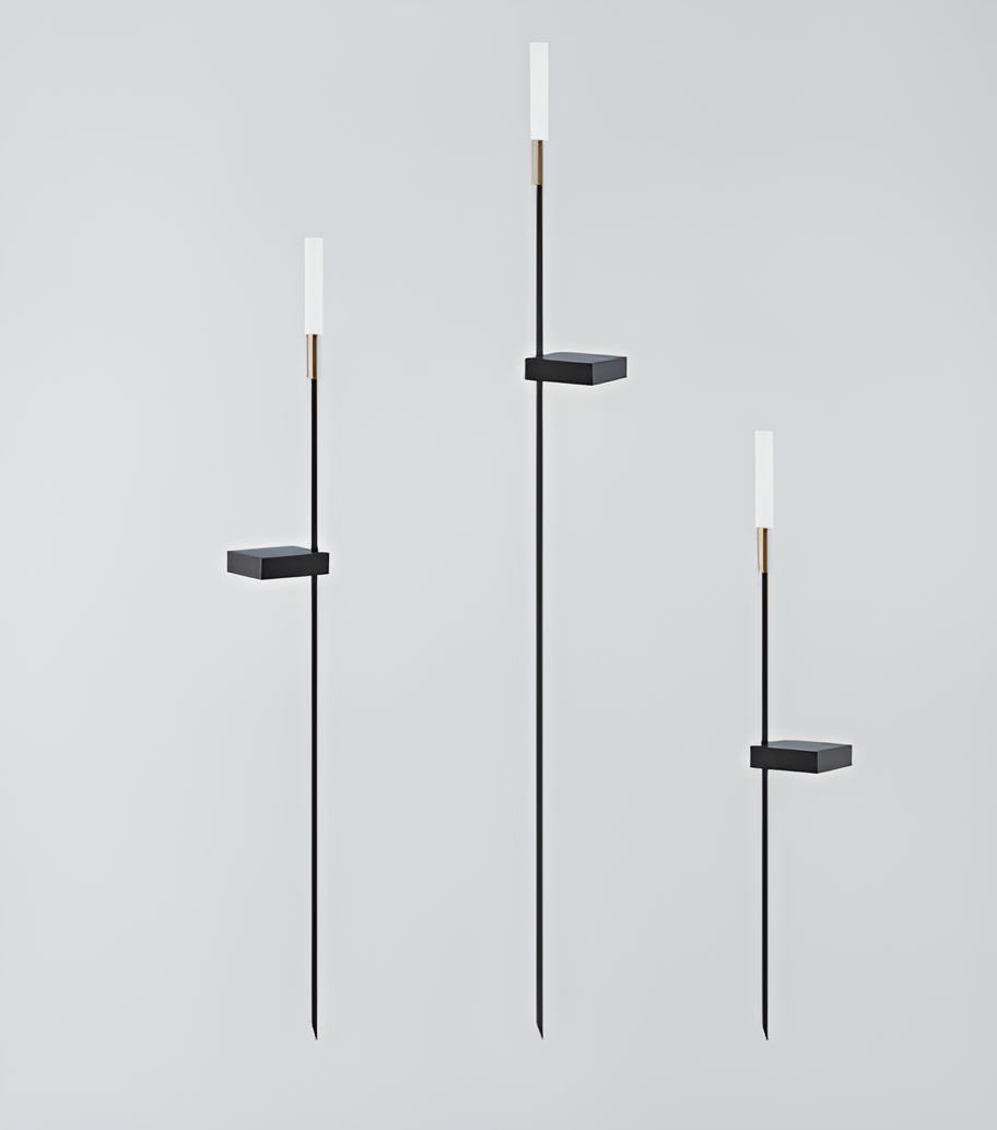 Solar Tuinverlichting Met Moderne Slanke LED Staven