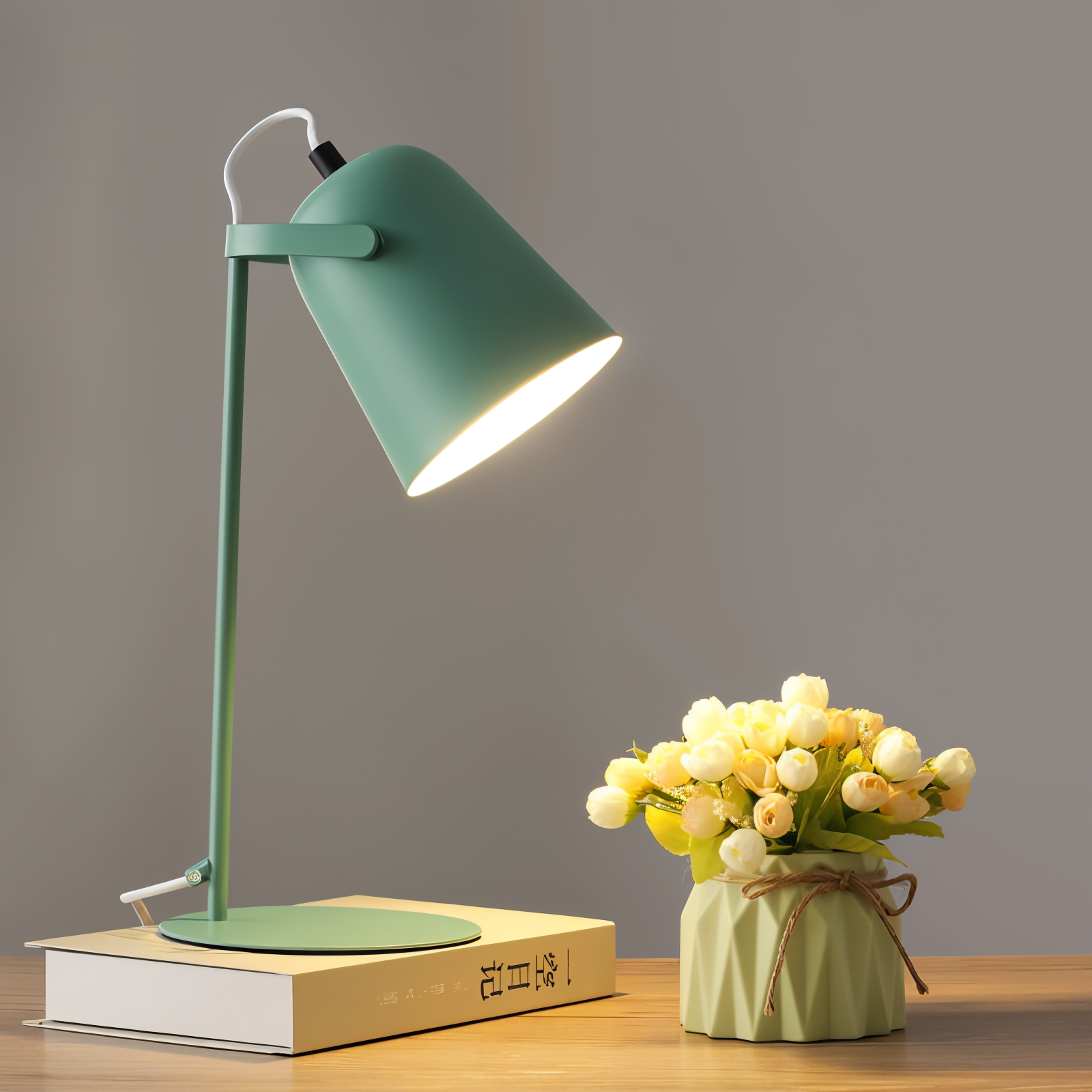 Scandinavische Tafellamp In Macaron Stijl Met Verstelbare Kap