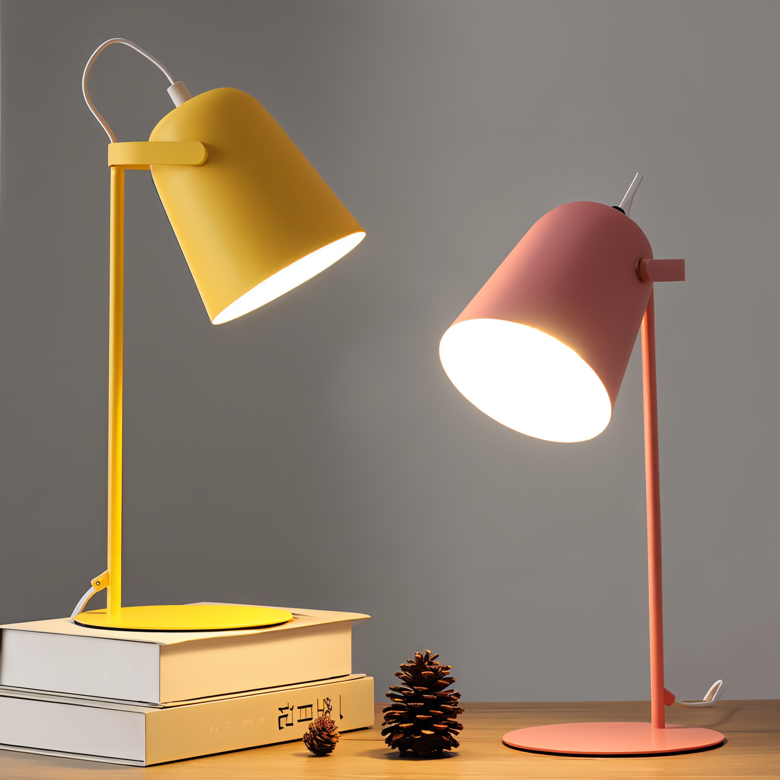 Scandinavische Tafellamp In Macaron Stijl Met Verstelbare Kap
