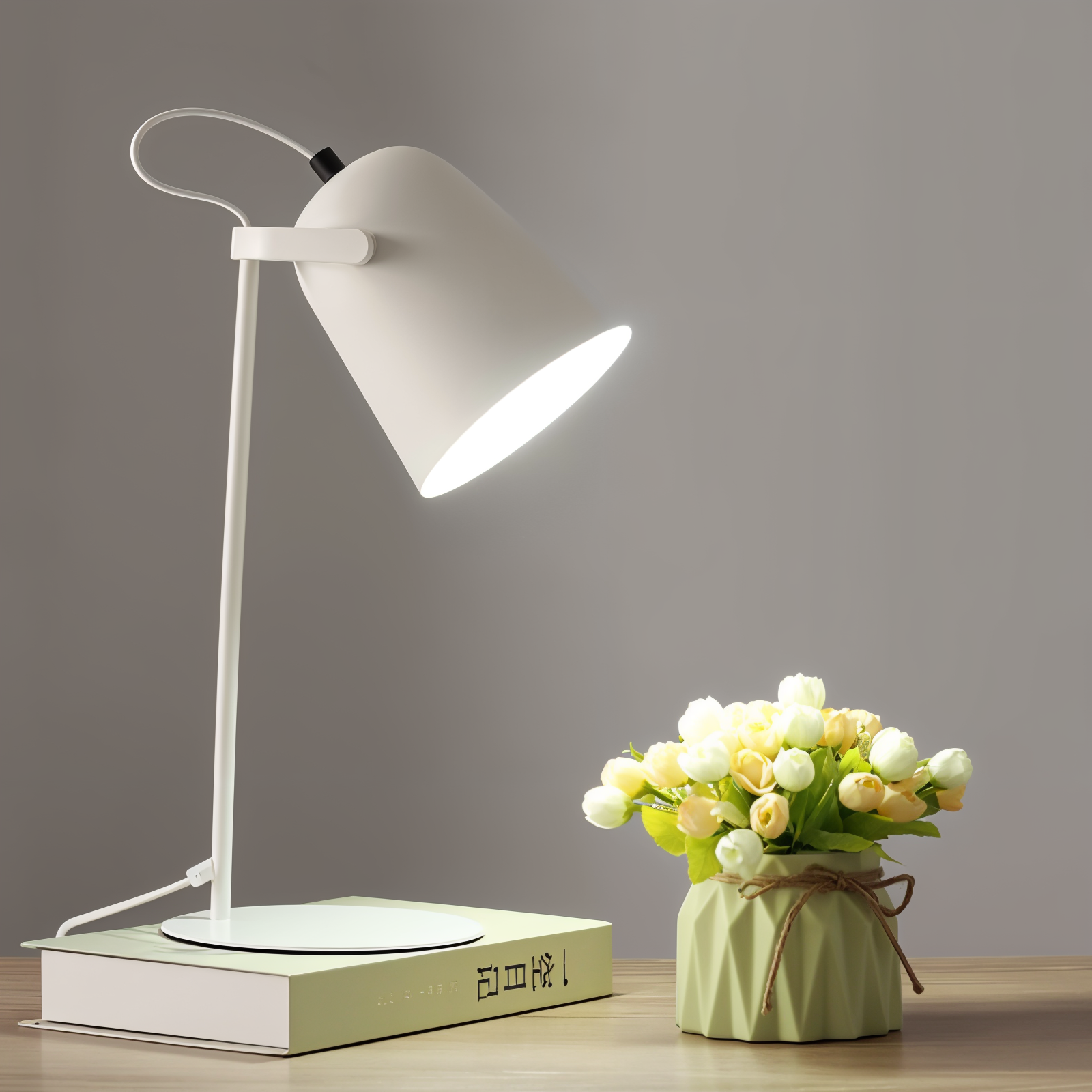 Scandinavische Tafellamp In Macaron Stijl Met Verstelbare Kap