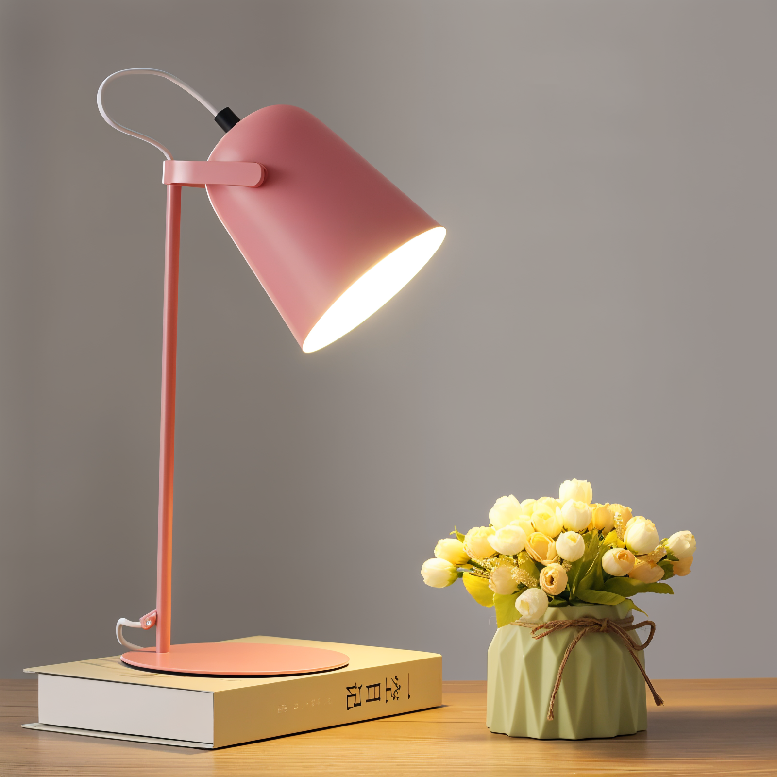 Scandinavische Tafellamp In Macaron Stijl Met Verstelbare Kap