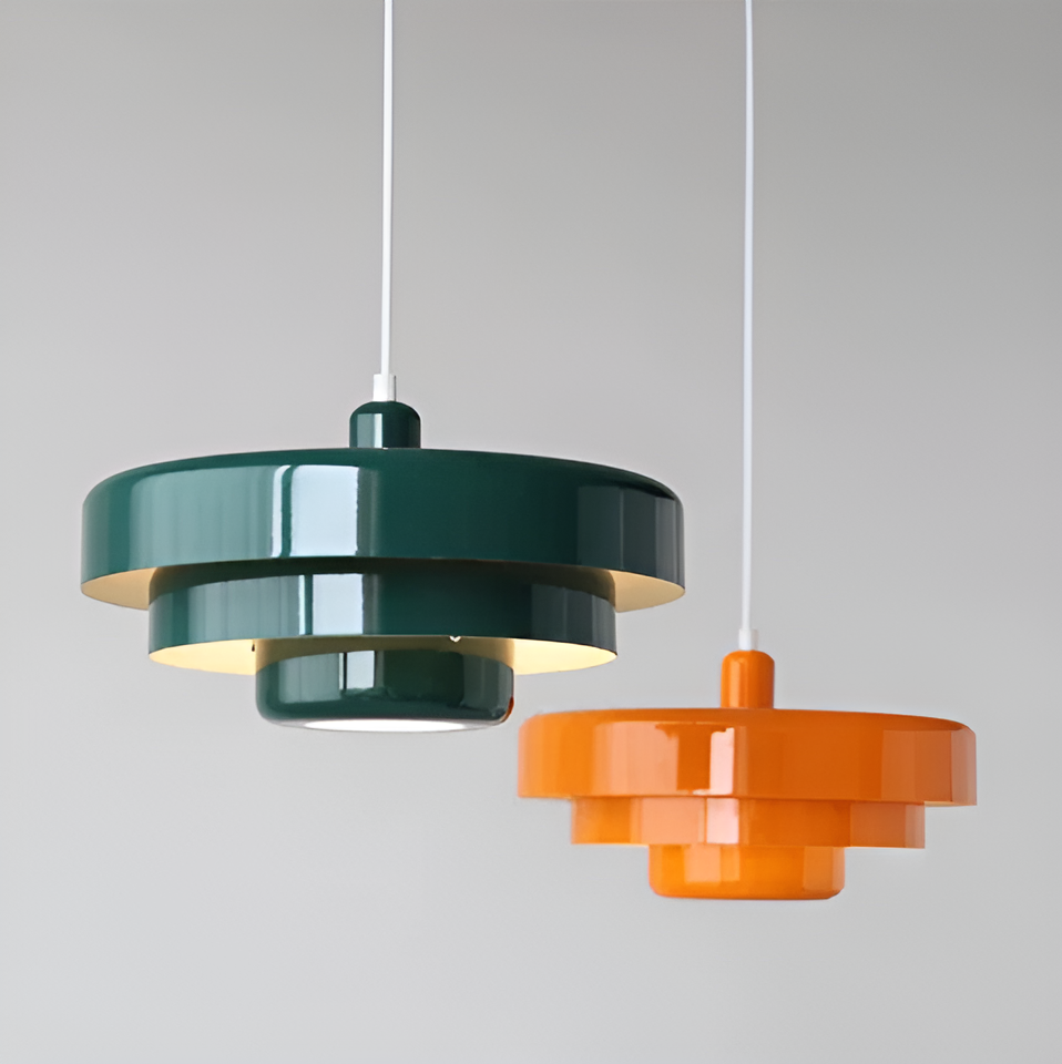 Retro Hanglamp Van Metaal In Scandinavisch Design