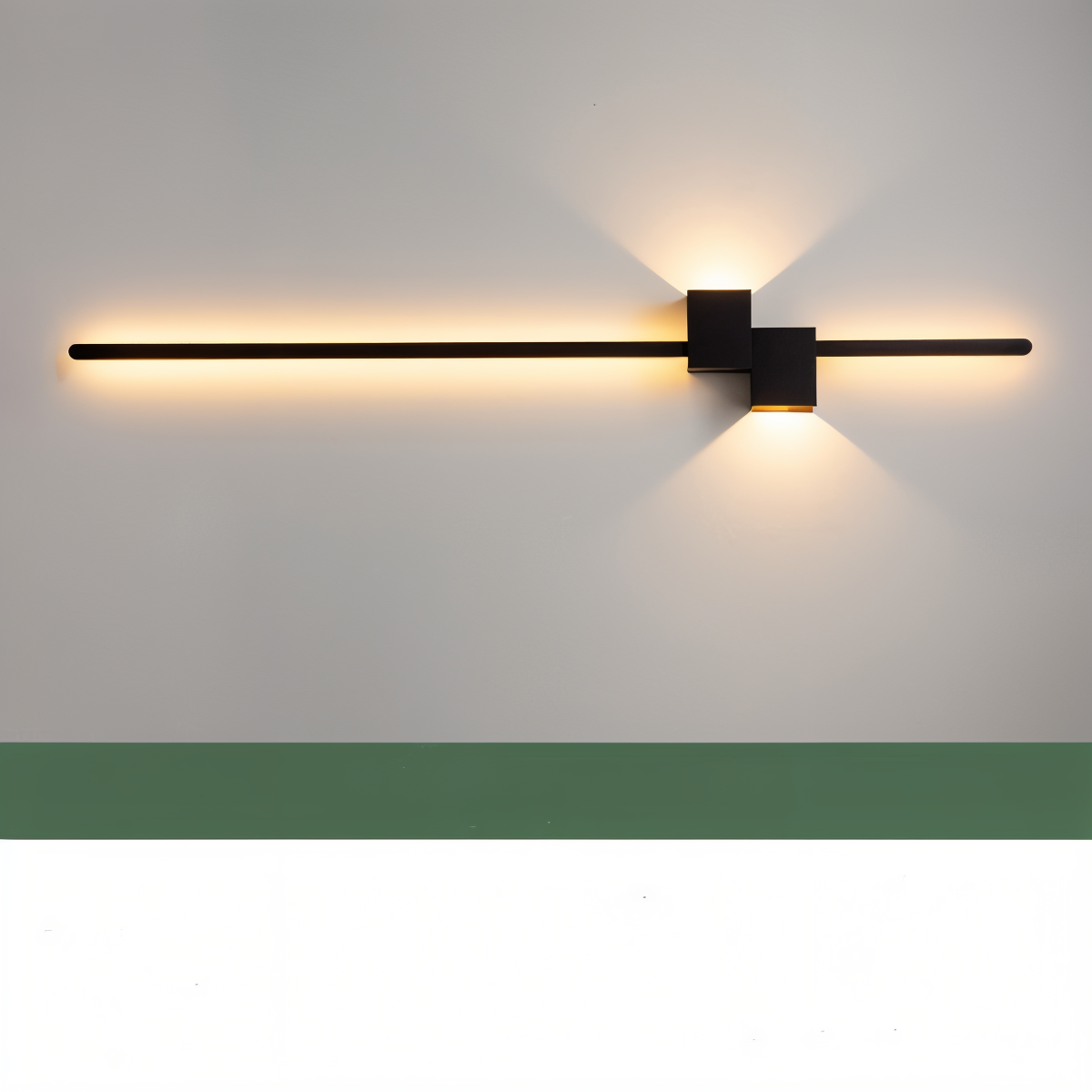Minimalistische Lange LED Wandlamp In Strak Design