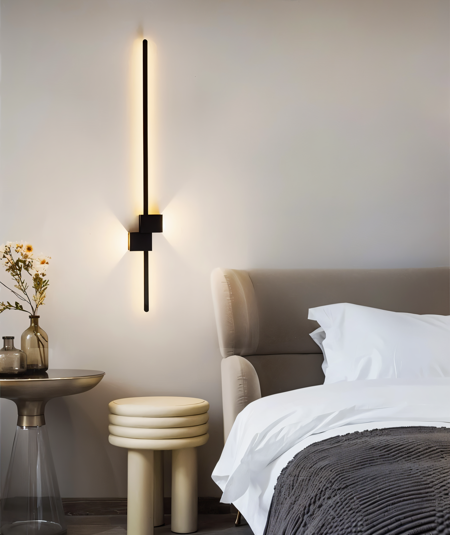Minimalistische Lange LED Wandlamp In Strak Design