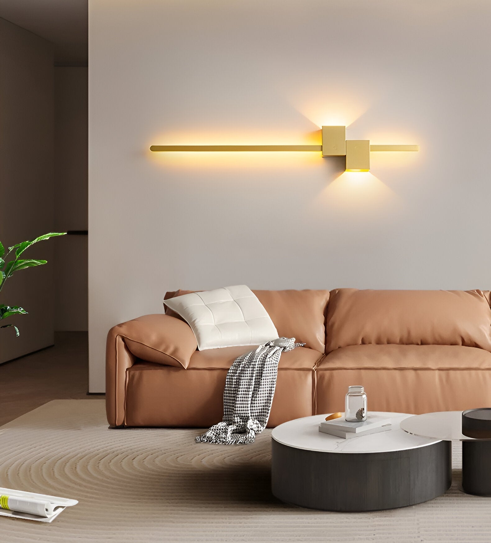 Minimalistische Lange LED Wandlamp In Strak Design
