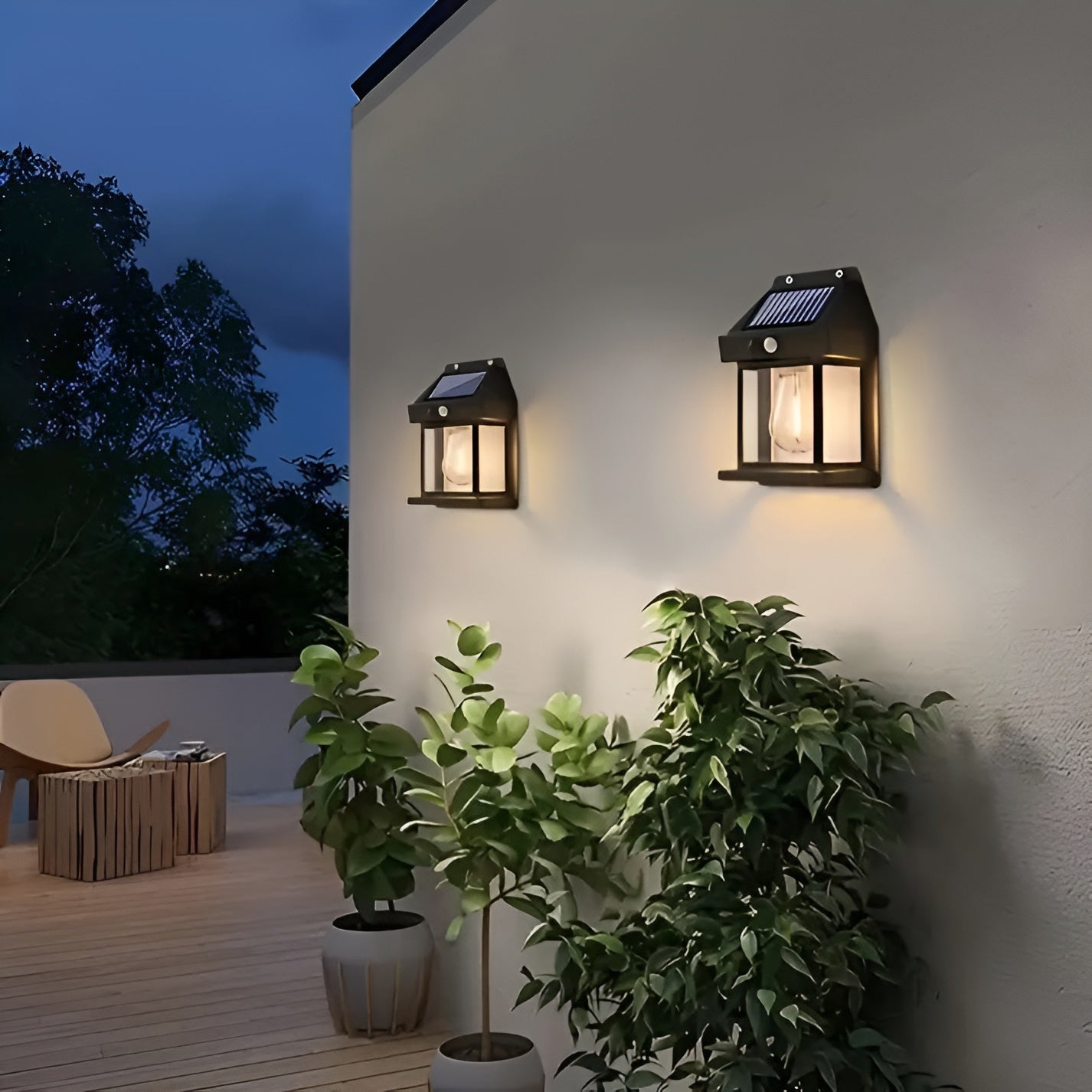Solar Wandlamp Met Bewegingssensor In Klassiek Design