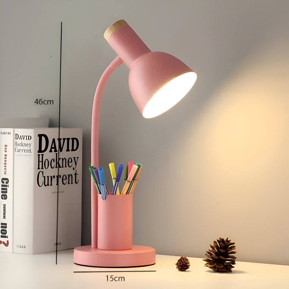 Scandinavische LED Bureaulamp Met Pennenhouder