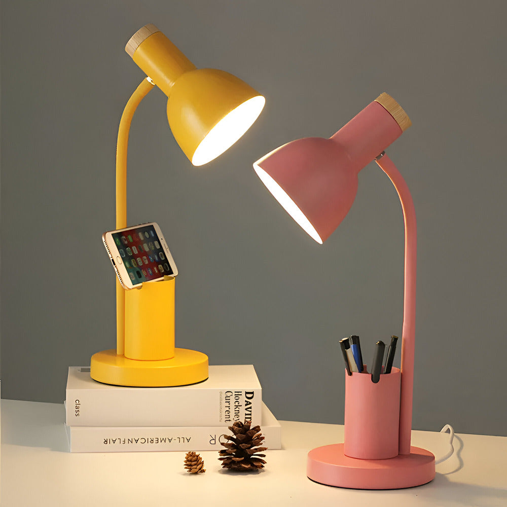 Scandinavische LED Bureaulamp Met Pennenhouder