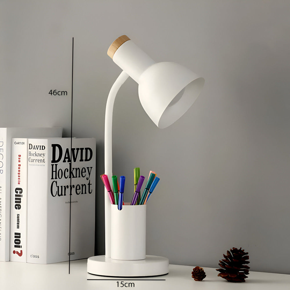 Scandinavische LED Bureaulamp Met Pennenhouder