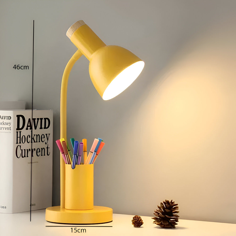 Scandinavische LED Bureaulamp Met Pennenhouder