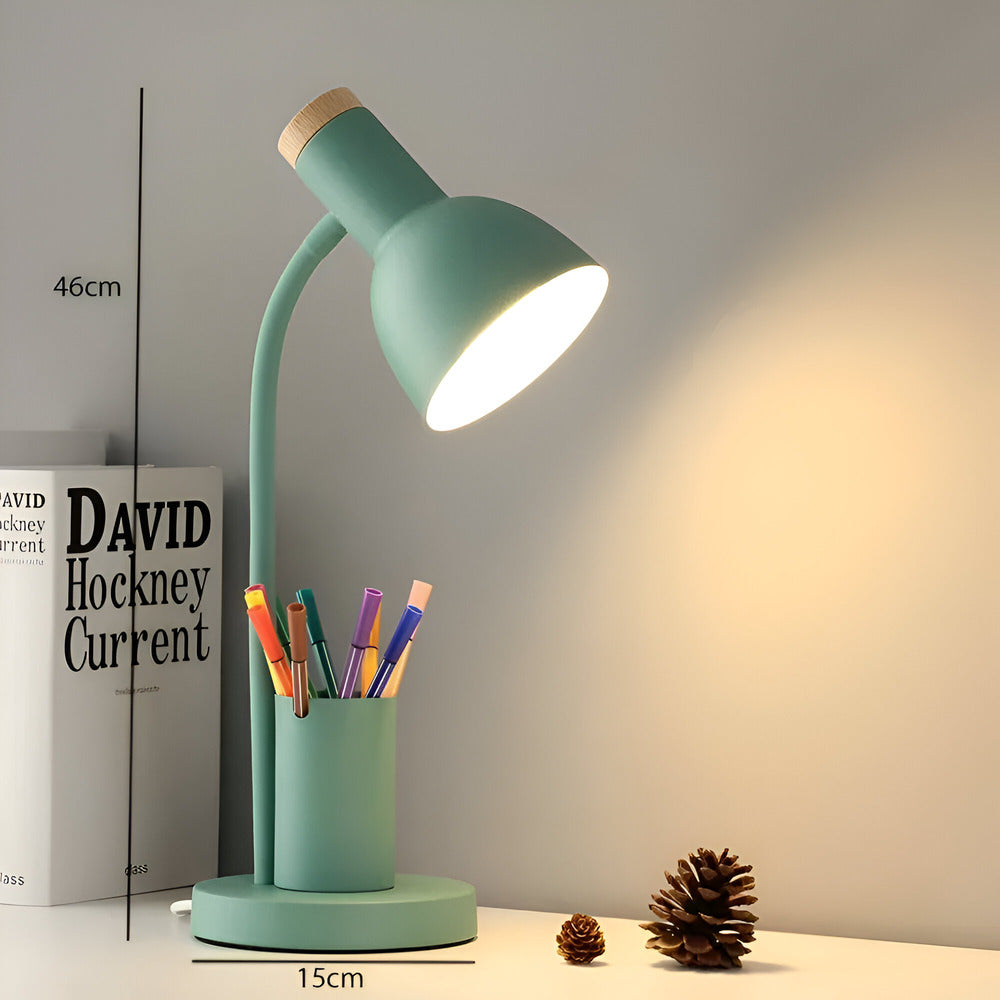 Scandinavische LED Bureaulamp Met Pennenhouder