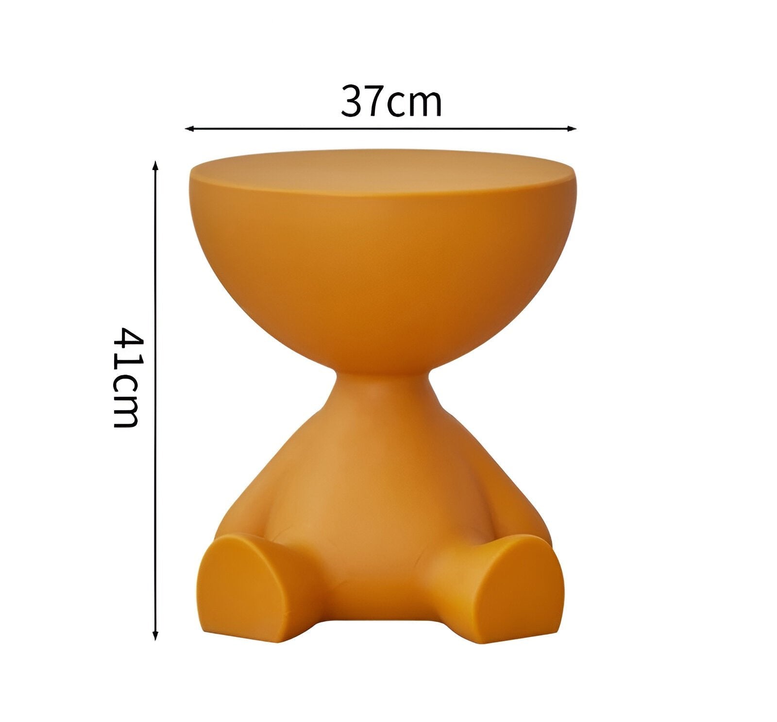 Moderne ronde bijzettafel met speels design
