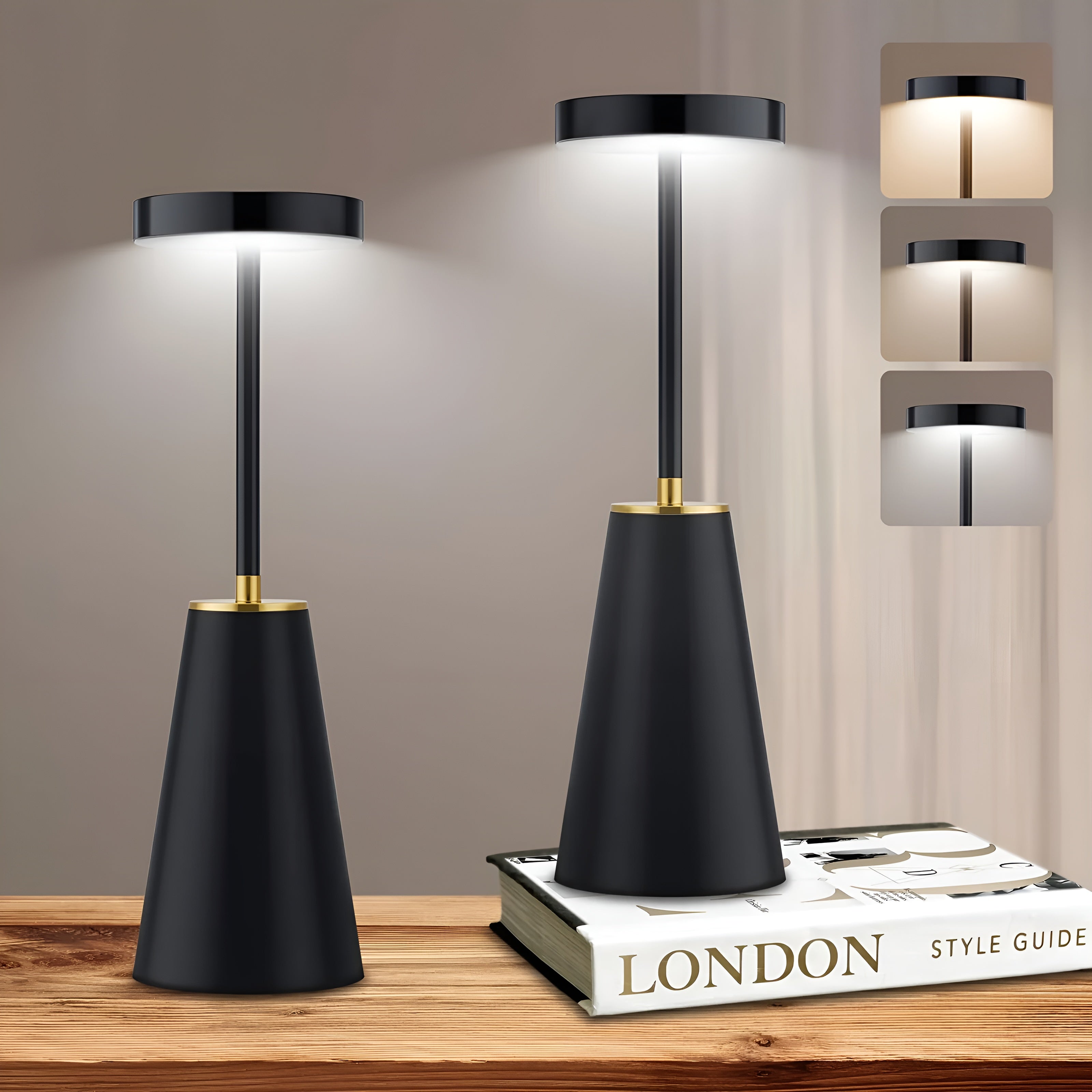 Strakke Draadloze Bureaulamp Voor Een Modern Interieur
