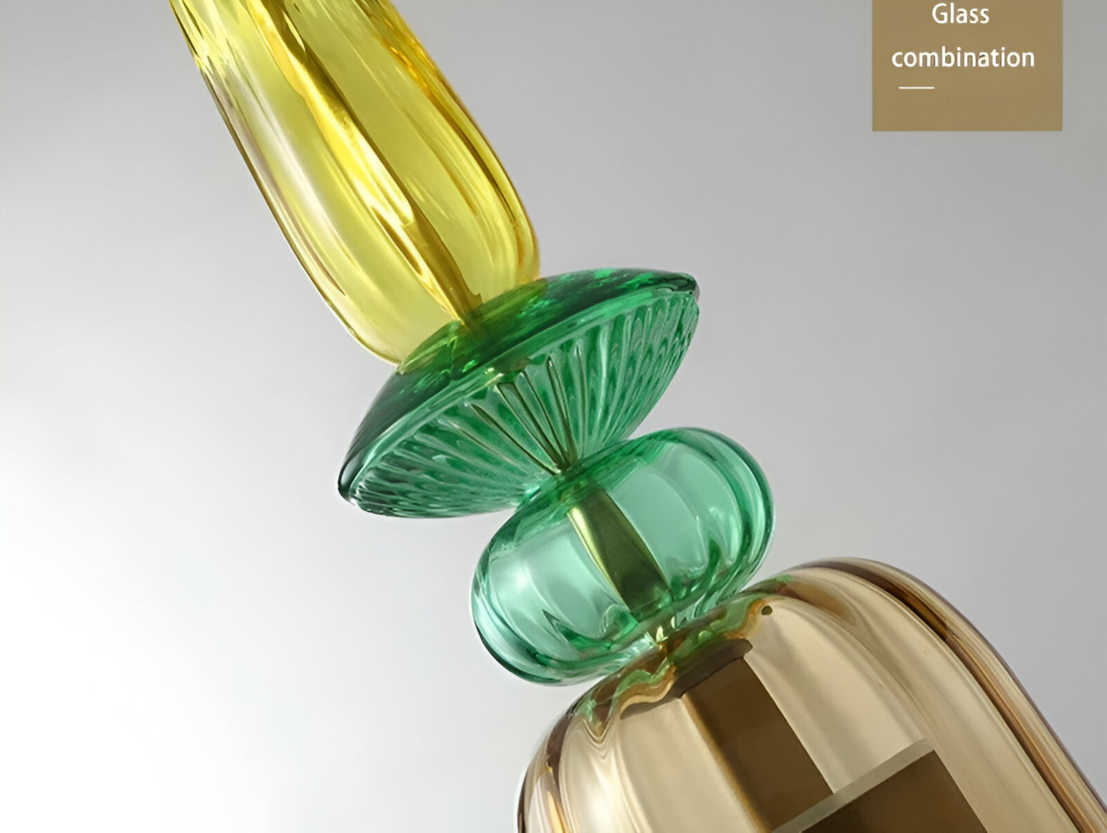 Noordse Hanglamp Van Gekleurd Glas In Macaron Stijl