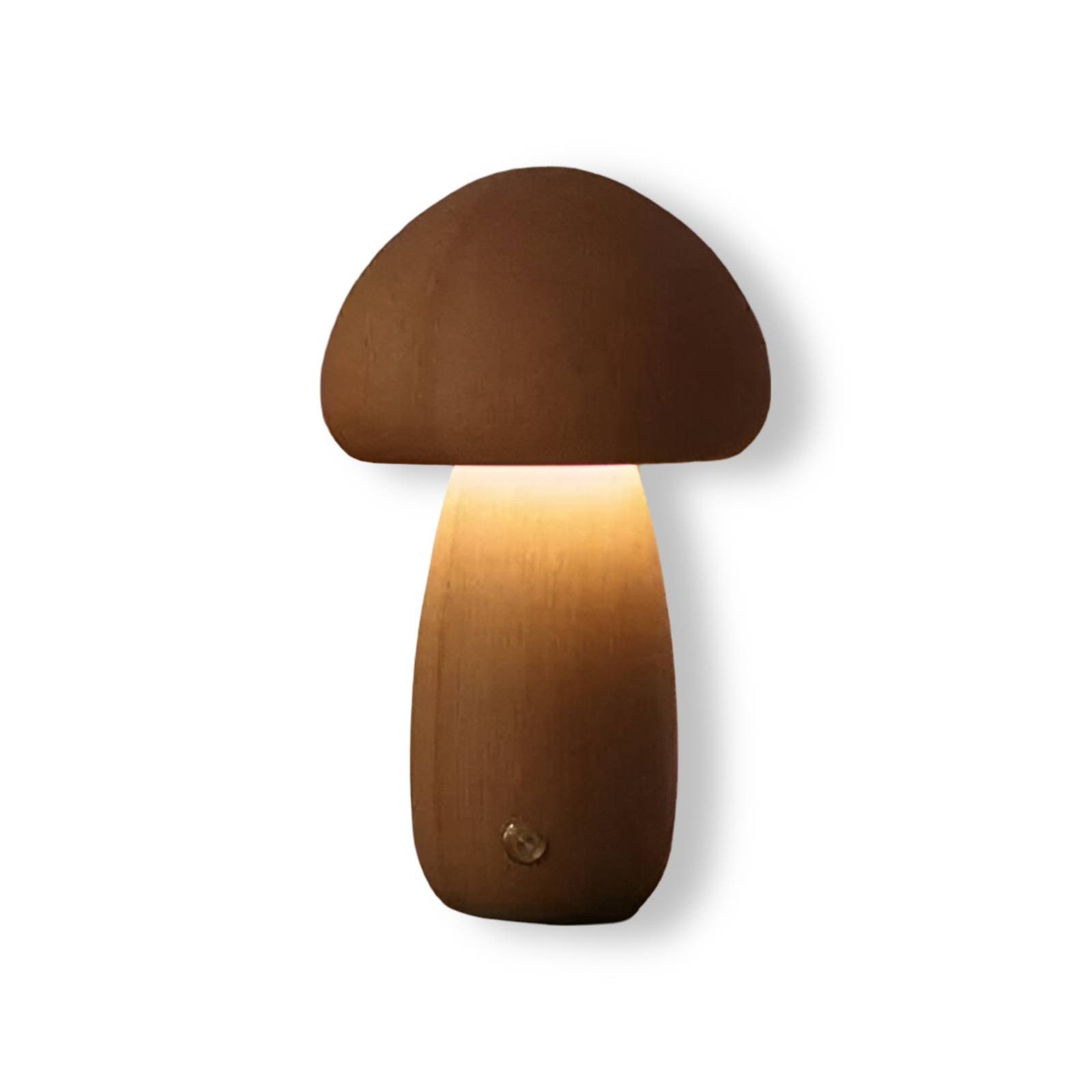 Houten Paddenstoel Nachtlamp Met Touchbediening