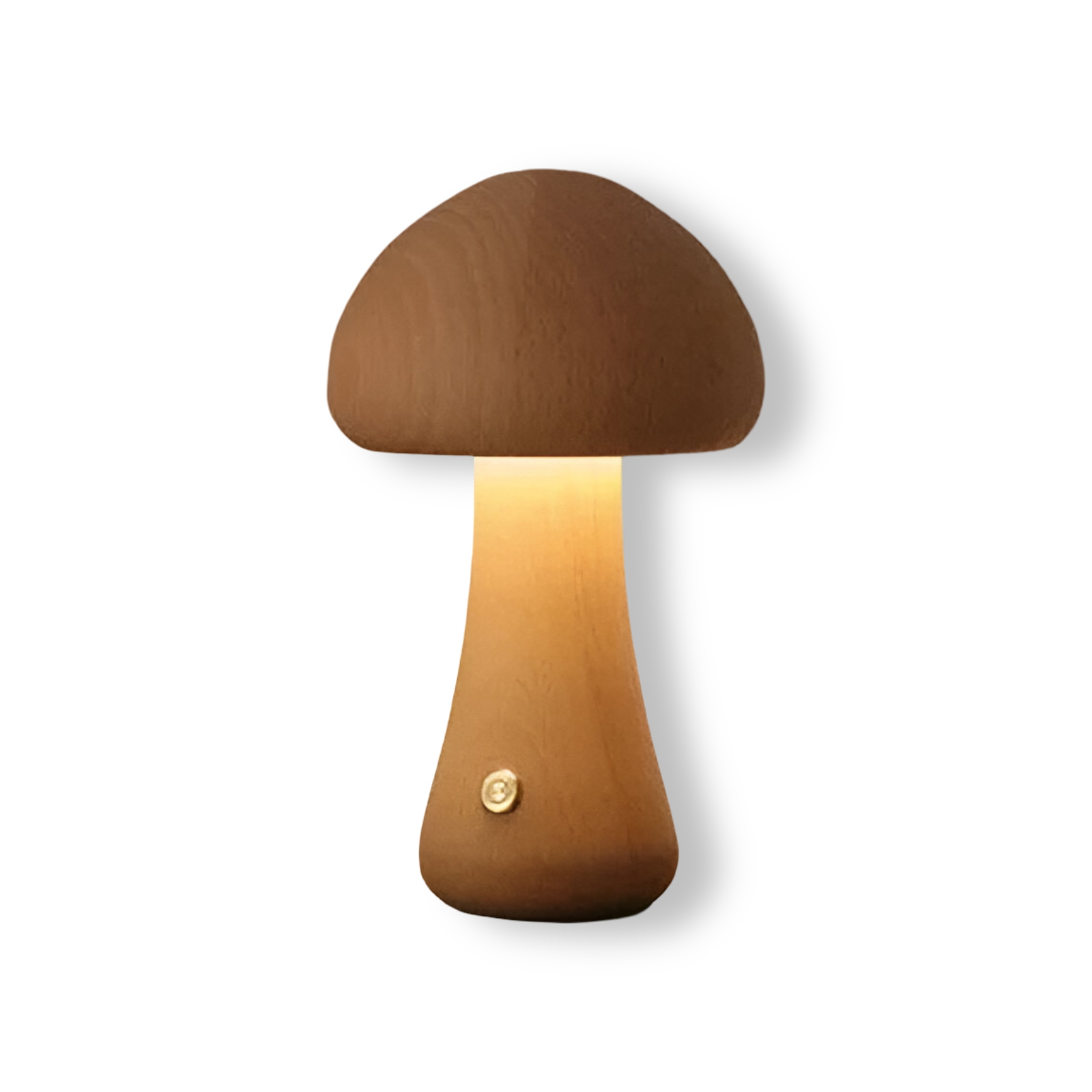 Houten Paddenstoel Nachtlamp Met Touchbediening