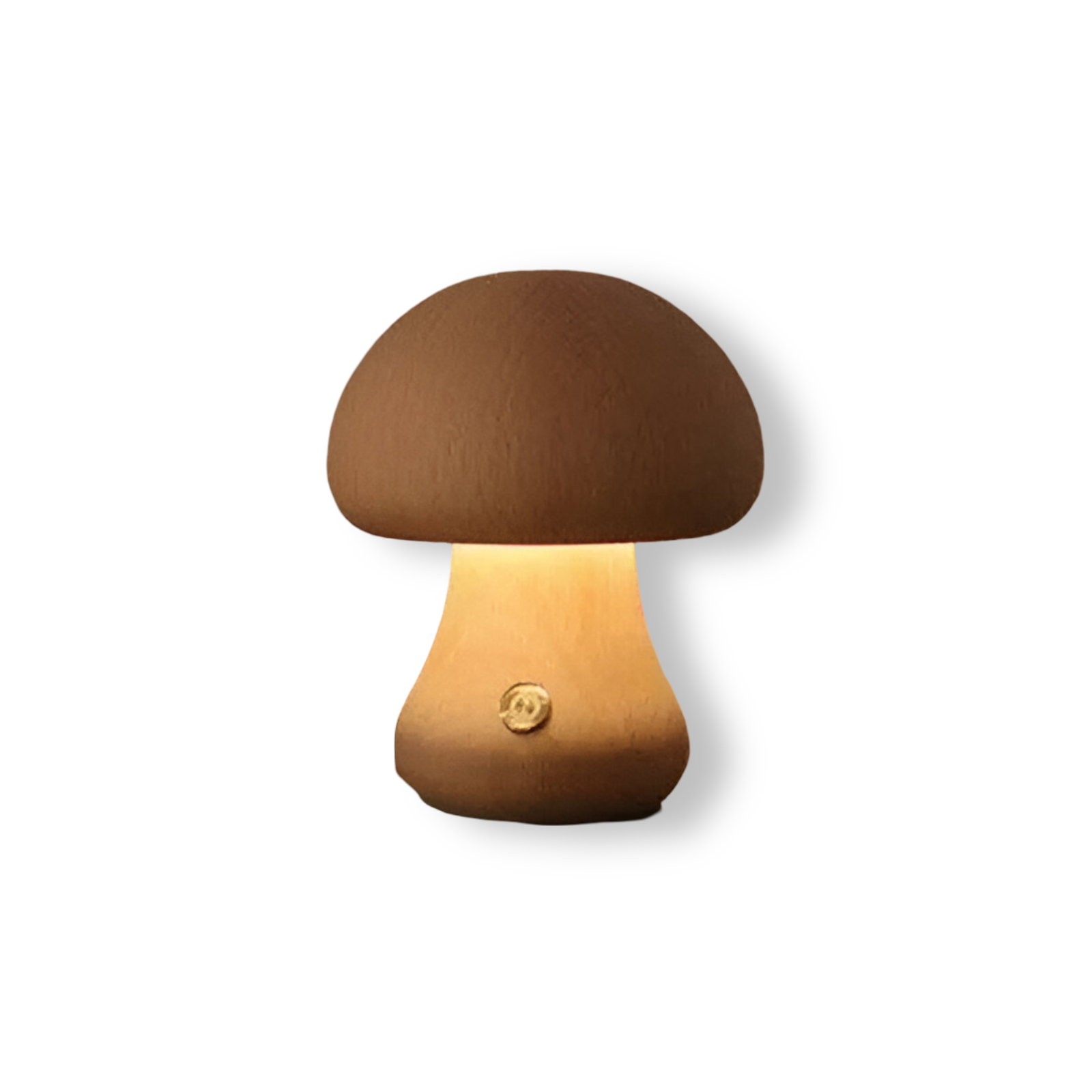 Houten Paddenstoel Nachtlamp Met Touchbediening